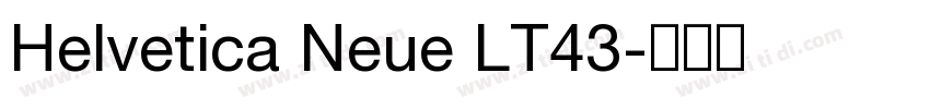Helvetica Neue LT43字体转换